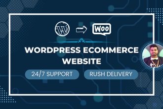 develop your online store or wordpress ecommerce website