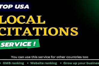 do 300 USA business directory citations for local SEO