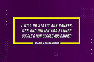create web and online static banner ads for any ads platform