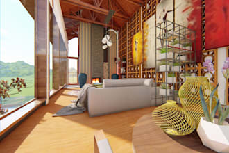 do interior and exterior design in sketchup, lumion renders