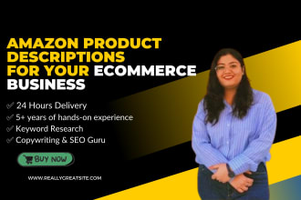 write top product descriptions for your etsy or amazon brand