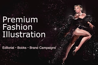 do authorial fashion illustration I editorial and brand art