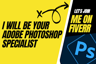 be your adobe photoshop image editing specialist