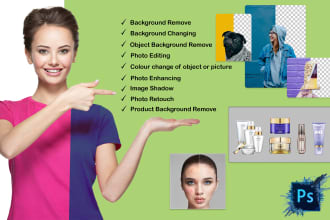 do photoshop editing, retouching, image resize, background remove