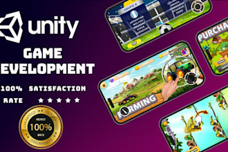 develop games in unity for ios, android, web, and PC