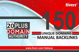 150 unique domain high quality backlinks improves SEO