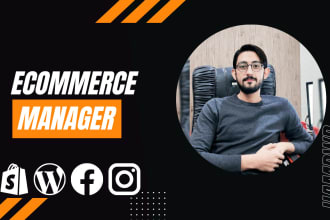 manage your ecommerce website and social media accounts
