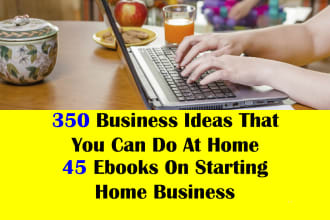 give 350 business ideas that you can do at home