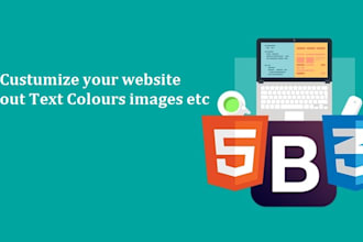 customize html, css, bootstrap website
