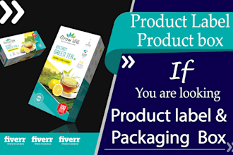 design product label or packaging box design