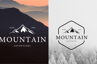 modern line art or badge minimal logo design