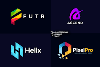 design a  polygonal logo with a unique geometric style