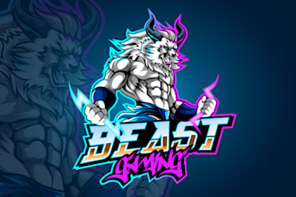 design mascot or cartoon logo for gaminng, esports, twitch