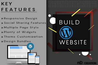develop and design professional dynamic wordpress website
