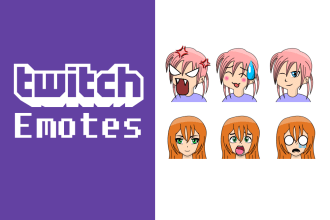 create anime or chibi twitch emotes