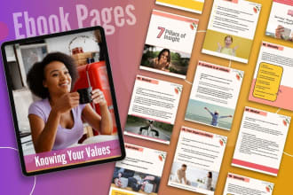 design ebook cover and pages for you