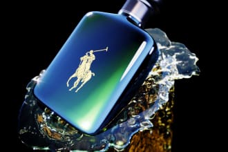 create a hero shot perfume luxurious product pack