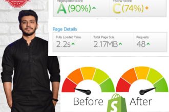 speed up and optimize shopify store in 24 hours