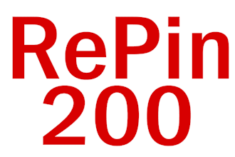 give 200 RePin to your Pinterest PIN