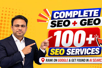 complete monthly SEO service and off page backlinks for google ranking