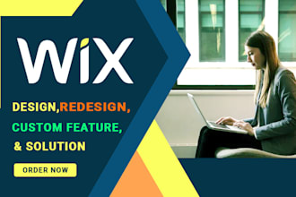 design wix website, redesign wix website or wix business website