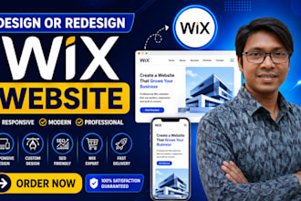 design a responsive wix website or redesign your wix site