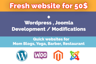 do joomla or wordpress modifications and customizations