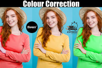 color correct and change color for your store product photo