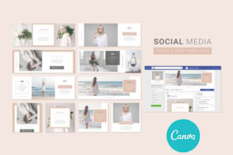 design canva online social media posts templates