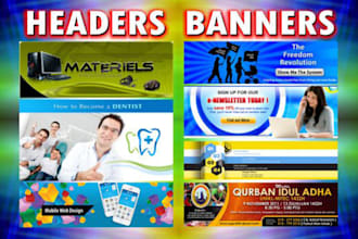 design a beautiful header or banner