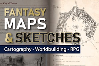 create fantasy maps and sketches for tabletop games