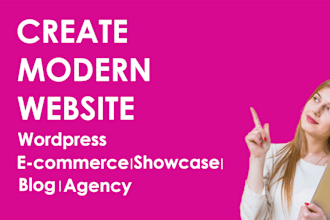 build a professional wordpress website and ecommerce store for your business