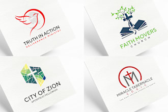 design unique minimalist church logo