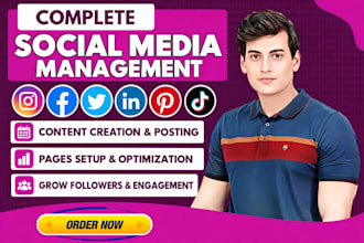 be your social media marketing manager and content creator