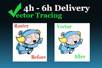 vector trace or redraw logo, shapes and artwork