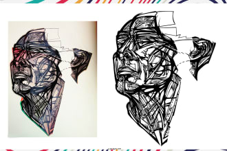 accurately recreate the logo or redesign it in vector format or outline