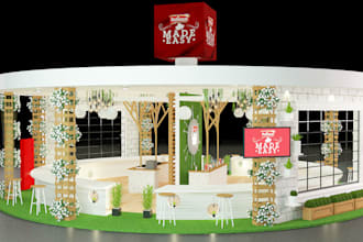 design your exhibition stand, kiosk, tradeshow