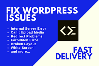 fix wordpress issues fast