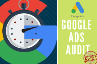 audit your google ads account,  english and spanish