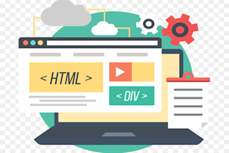 develop responsive website with html5, css3, javascript
