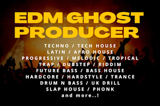 be your professional edm ghost producer