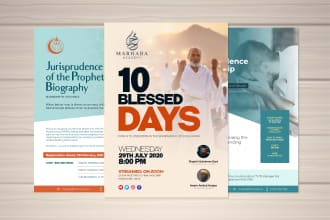 design an eye catching islamic flyer, brochure or poster