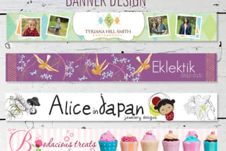 design a professional banner or cover for etsy online store