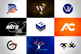 flat minimalist modern logo