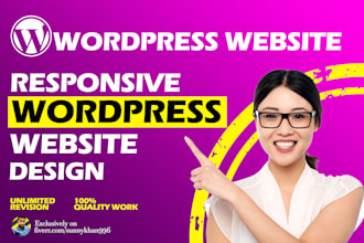 design and develop a fully responsive wordpress website