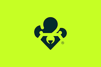 design a modern minimalist and creative negative space logo