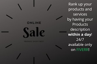 write catchy product description for you