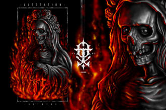 draw badass art for brand or band