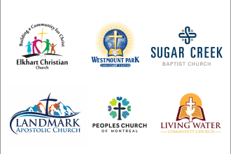 design modern church, religious, christian, ministry logo