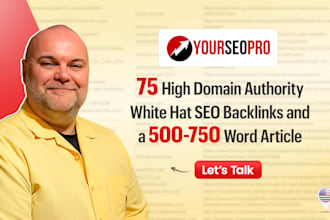 make 75 manual seach engine SEO backlinks 40 plus da boost your rankings